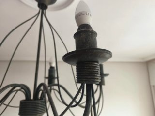 Lámpara de salón hierro forjado