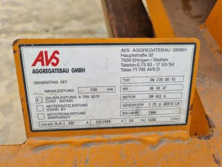 Generador Eléctrico 230 KVA MERCEDES OM422A
