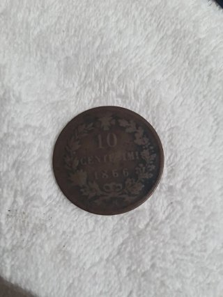 Italia 10 Centesimi 1866