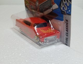 Hot Wheels - '55 Chevy (coche rojo con llamas)