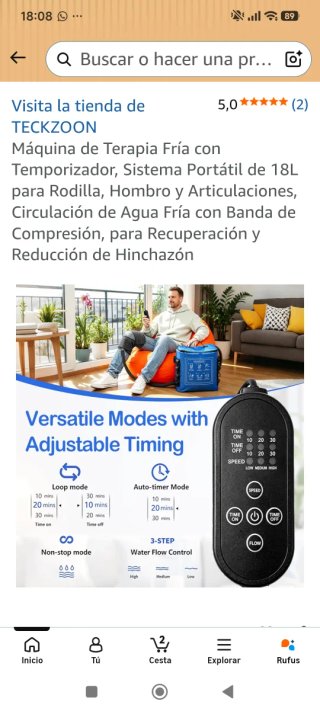 Sistema de terapia en Frío Portátil 18L