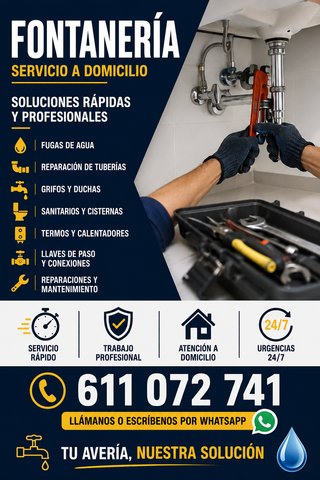 FONTANERÍA 24h  – SERVICIO A DOMICILIO