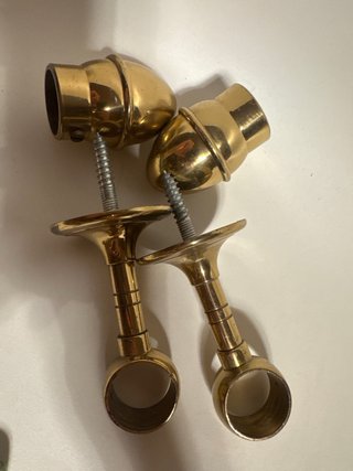 Reggitenda - Ottone pieno - per tubo tenda