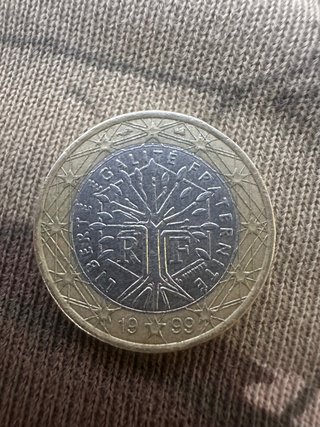 Moneda 1 Euro Francia 1999