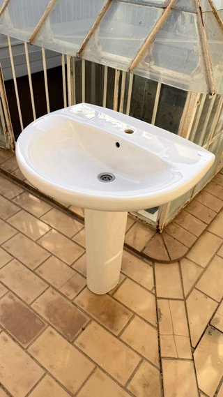 Lavabo Roca Blanco Porcelana (esta en sanlucar B)
