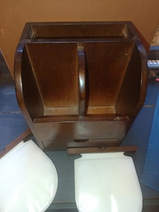 Organizador de escritorio de madera