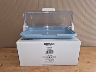 Vitrina Biesse Plástico Azul Transparente