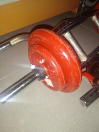 Set Musculación Discos y Barras Salter pesas