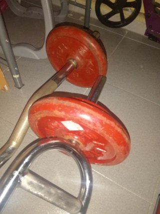 Set Musculación Discos y Barras Salter pesas