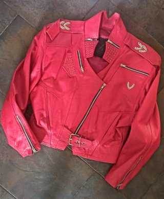 Cazadora Biker Roja