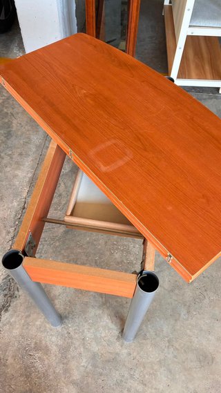 Mesa plegable escritorio 2 en 1 con cajón + silla