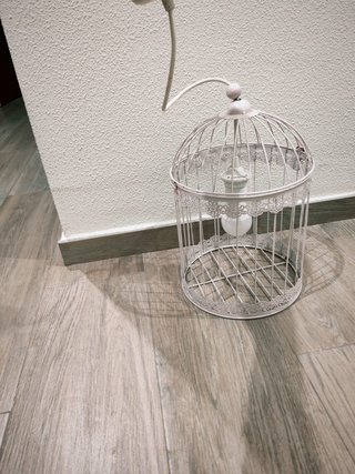 Lámpara jaula decorativa