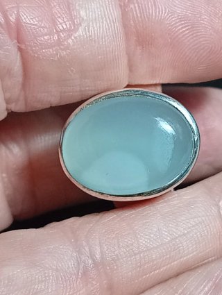 Anillo Plata Ley aguamarina