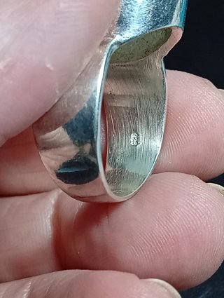 Anillo Plata Ley aguamarina