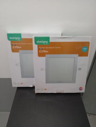 Foco LED Empotrable ALVERLAMP Blanco Cuadrado