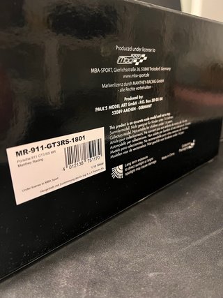 Minichamps Porsche 911 GT3 RS MR 1:18 (Manthey)