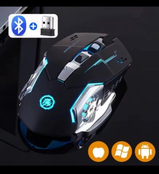 Mouse da gioco USB/Bluetooth per Android/iOS
