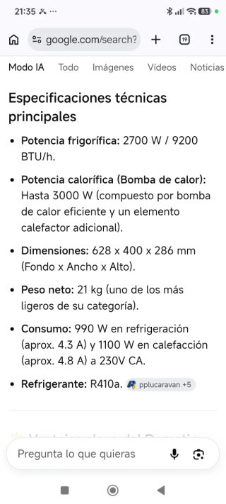 Aire acondicionado caravana  dometic freshwell