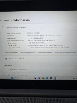 Ordenador portátil HP Elitebook i5 8 Gen TACTIL