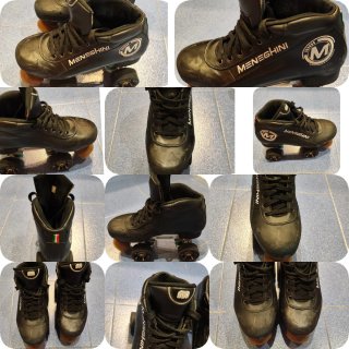 Botas Hockey Patines Meneghini Negras SOLO BOTAS