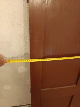 Puerta madera antigua 70x186.5 cm