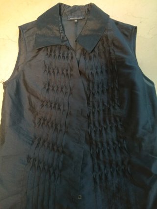 Conjunto Falda y Camisa Azul Marino