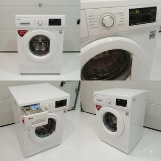 Lavadora LG 8kg 1400 RPM Blanca