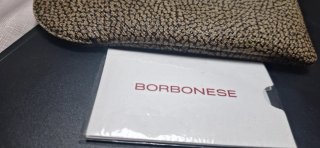Portaocchiali maculato beige e marrone