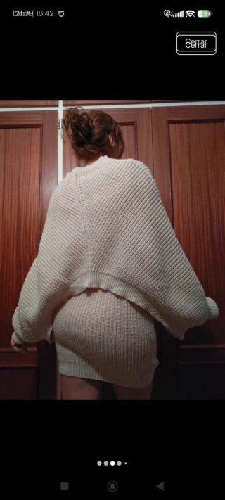 Vestido de invierno capa beige