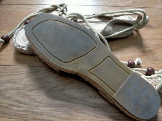 Sandalias de esparto mujer talla 40