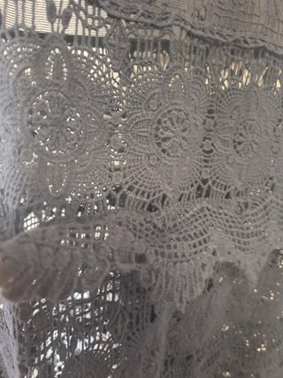 Abito corto pizzo nero