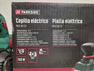 Cepillo Eléctrico Parkside PEH30C3 750W Madera