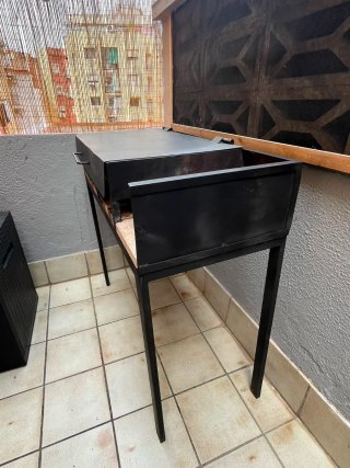 Barbacoa para carbon y leña tamaño 102cm x 46cm