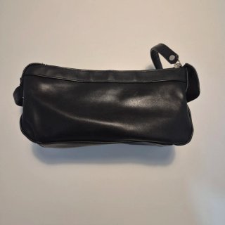 Neceser cuero vintage Marks & Spencer negro