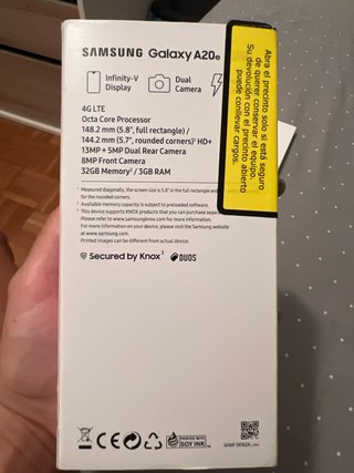 Samsung Galaxy A20e Negro