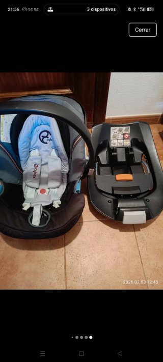 Silla coche Cybex y base
