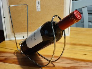 Botellero moderno metal cromado