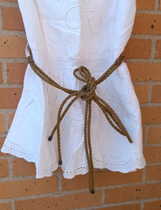 Vestido Ibicenco Blanco Talla M