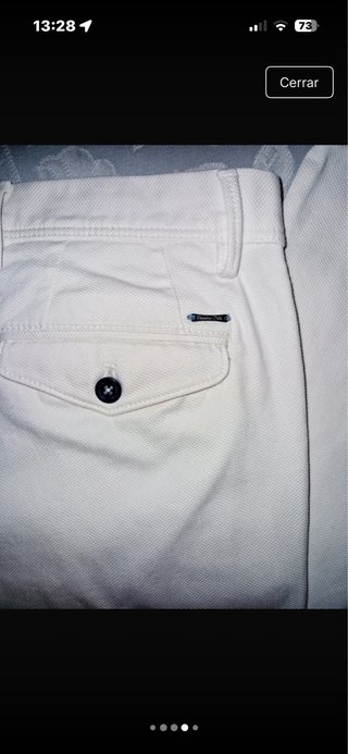 Pantalón Massimo Dutti Blanco Talla 40