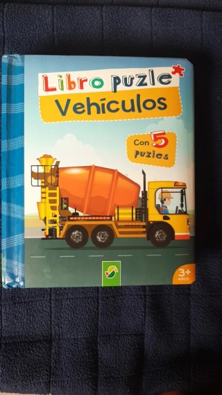 Libro puzzle vehículos