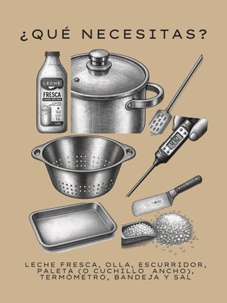 Kit para hacer queso casero. Kit aprendiz.