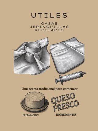 Kit para hacer queso casero. Kit aprendiz.