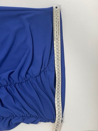 Falda midi tubo Zara azul Talla M