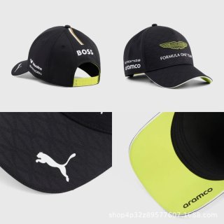 Gorra Aston Martin Fórmula 1 Negra y Amarilla