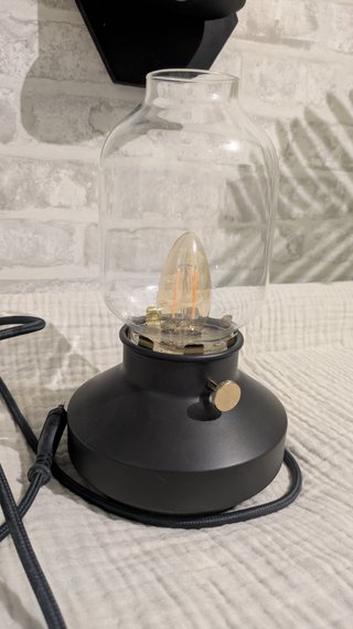 Lámpara Mesa Ikea TÄRNABY Retro Negra