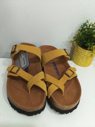 Sandalias Birkenstock Mujer Talla 39 Mostaza
