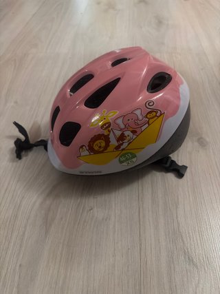 Casco bici infantil rosa animales Talla XS