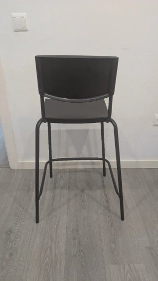 2 Taburetes Altos Negros