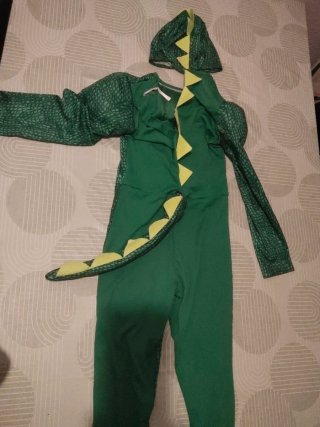 Disfraz Dinosaurio Verde con Máscara