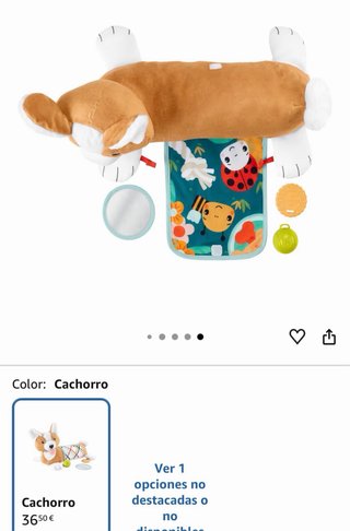 Peluche cojín Fisher-Price Sensorial